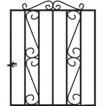 Clifton Wrought Iron Style Metal Garden Gate | Cheap Clifton Wrought ...